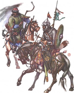 Золотоордынские воины. Конец 14 века