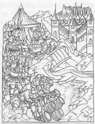 Русский артиллерийский наряд. Рисунок из «Царственной книги»