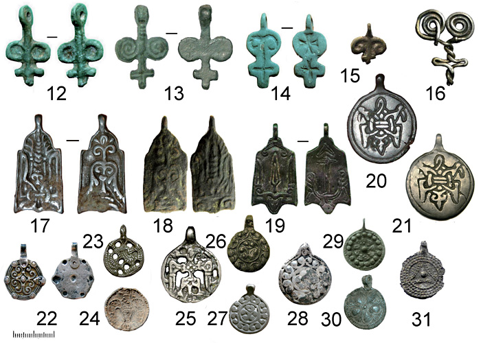 Славянские привески и амулеты XI-XIII веков