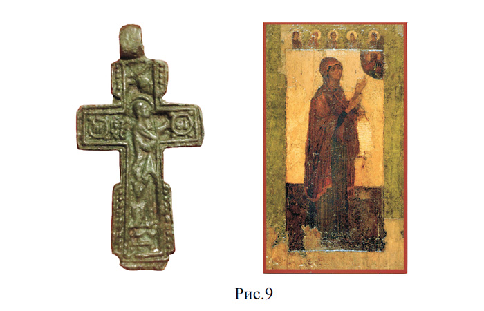 Кресты XV века с образом Богородицы / Иконка «Богородица Боголюбская»