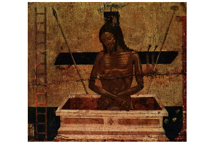 Положение головы и рук Спасителя в иконографии «Христос во гробе»