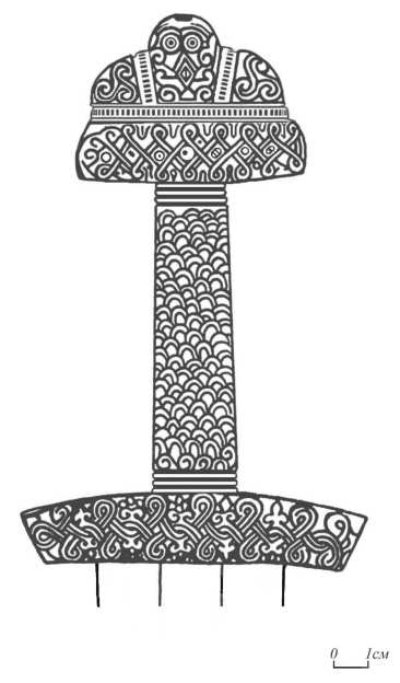 Реконструкция орнамента на пурдошанском мече 